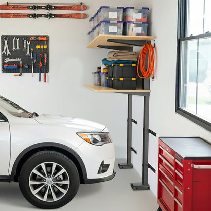 Height Adjustable Electric Shelf Mount for Garage and Workbench with Remote