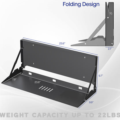 Flip Down Keyboard Tray Wall Mount