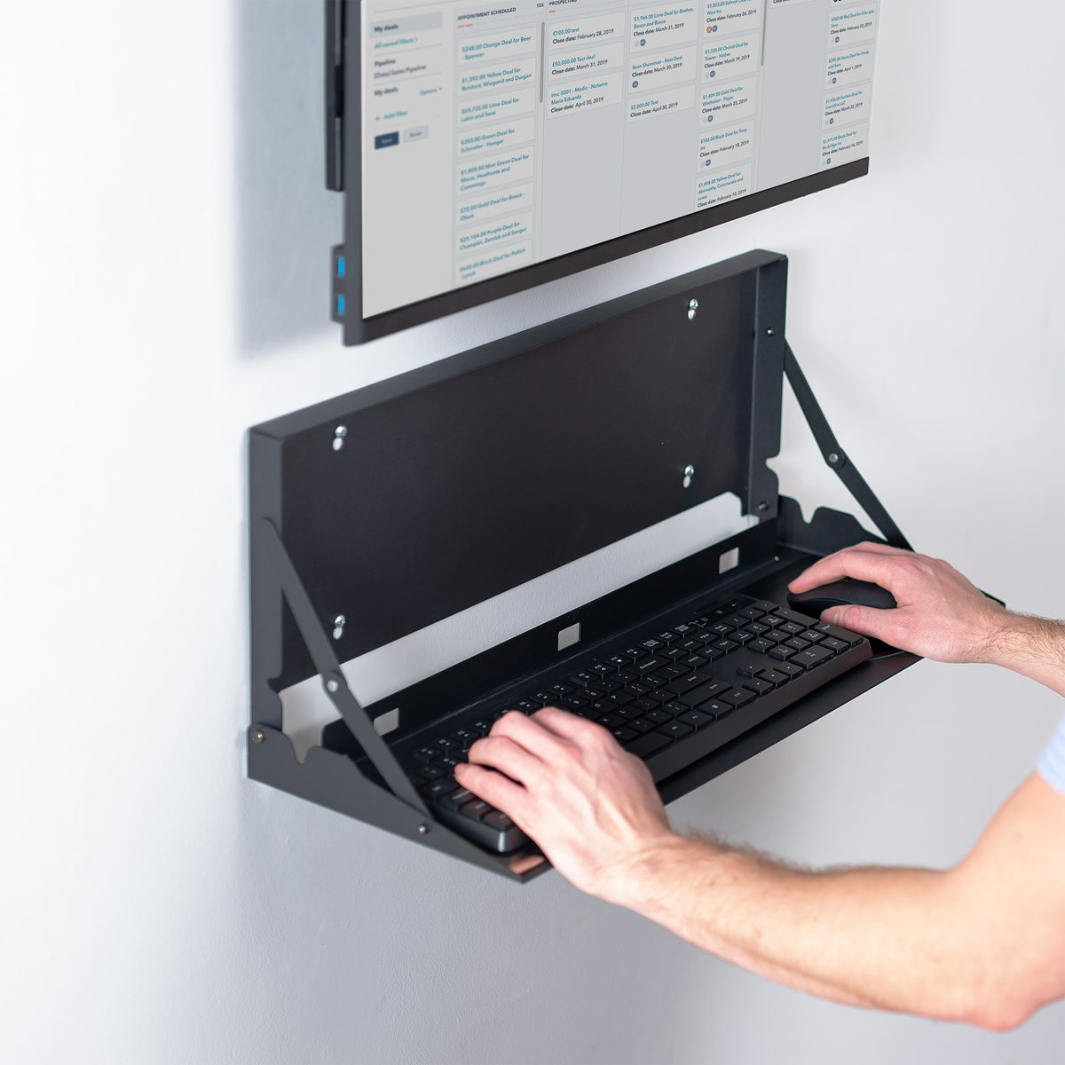 Flip Down Keyboard Tray Wall Mount – VIVO - desk solutions, screen ...