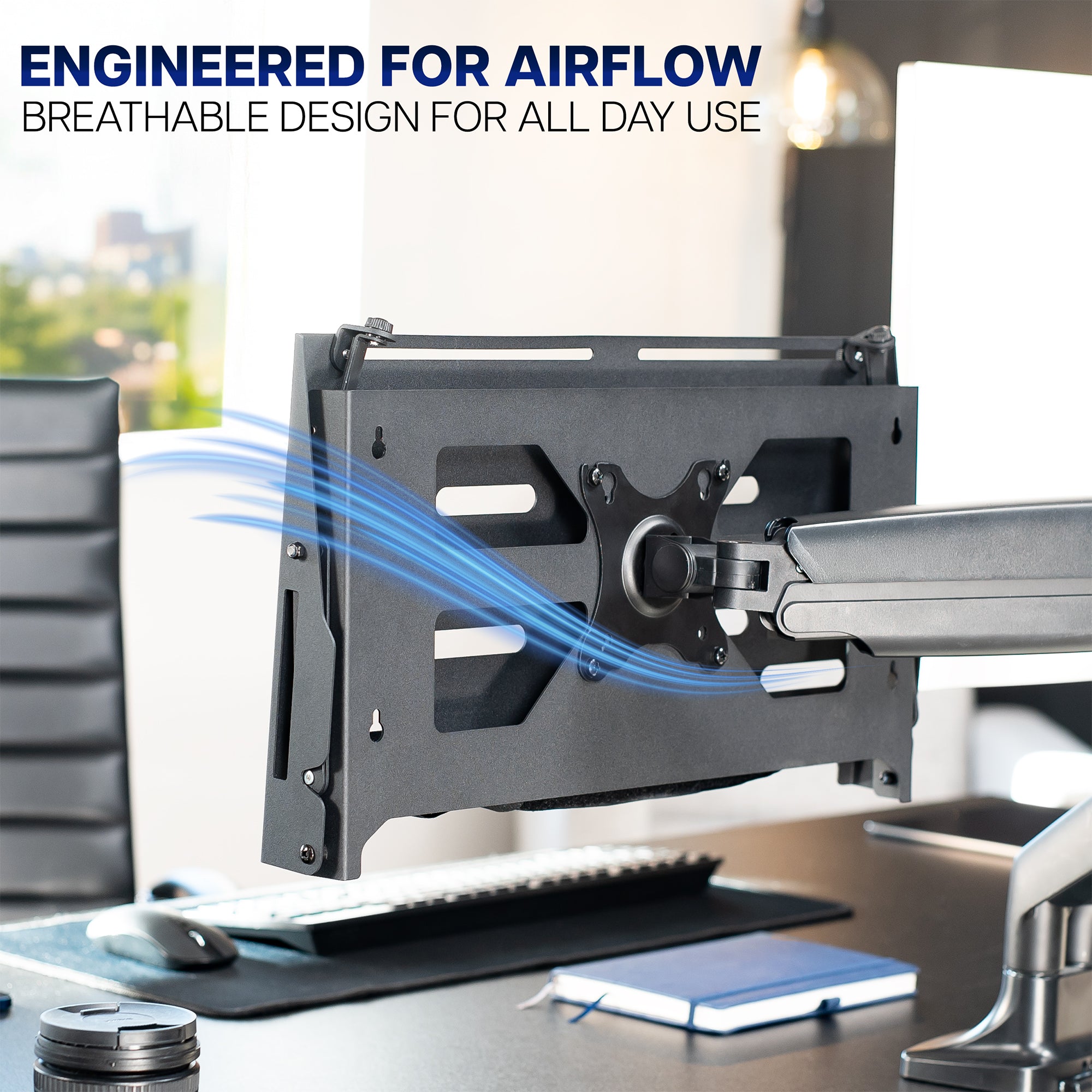 Wall Mounted / VESA Mounted Flip Down Laptop Holder