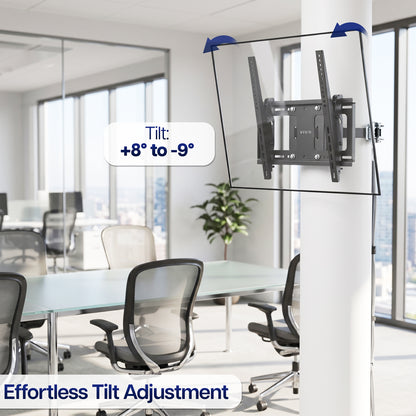 Strap-On Full Motion Round and Square Column TV Mount - 40" to 86" Screens