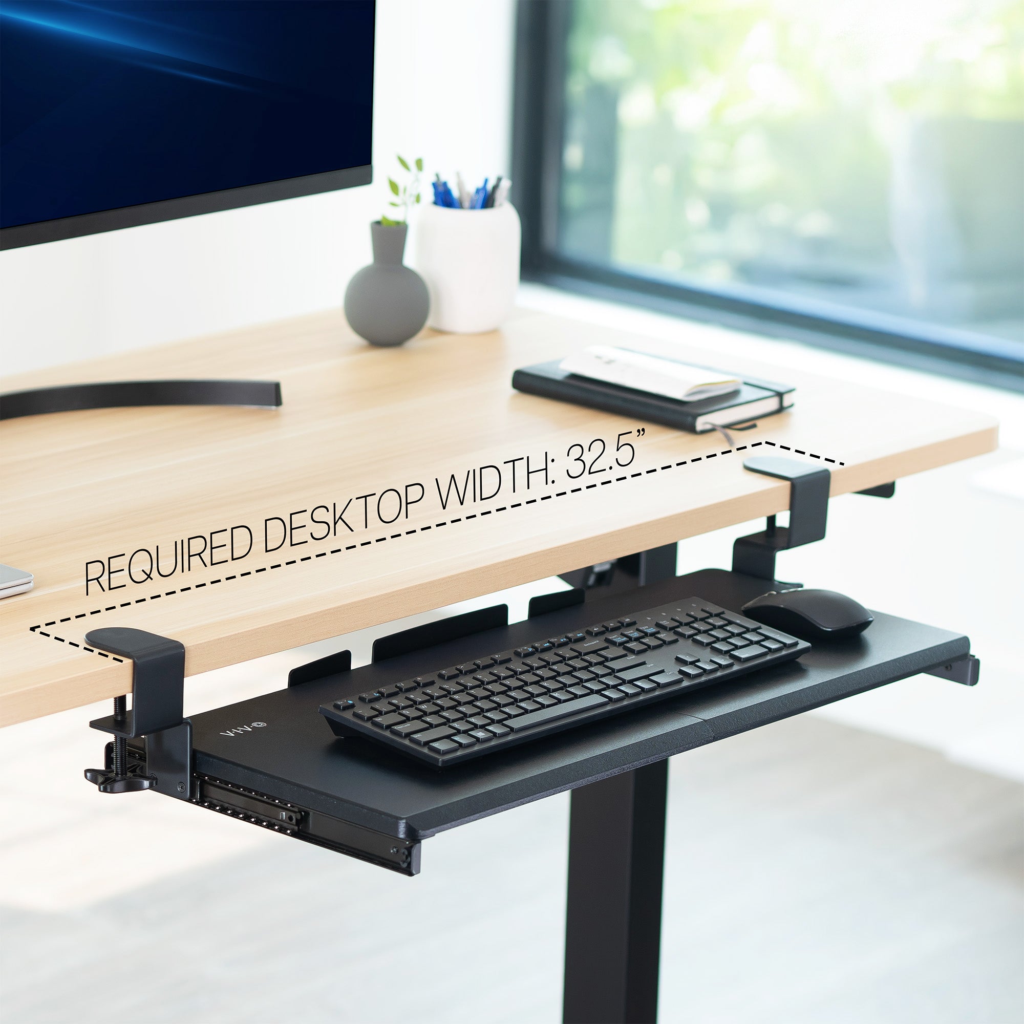 Clamp-on Keyboard Tray