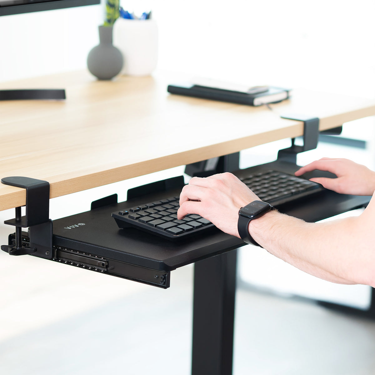 Clamp-on Keyboard Tray – VIVO - desk solutions, screen mounting, and more