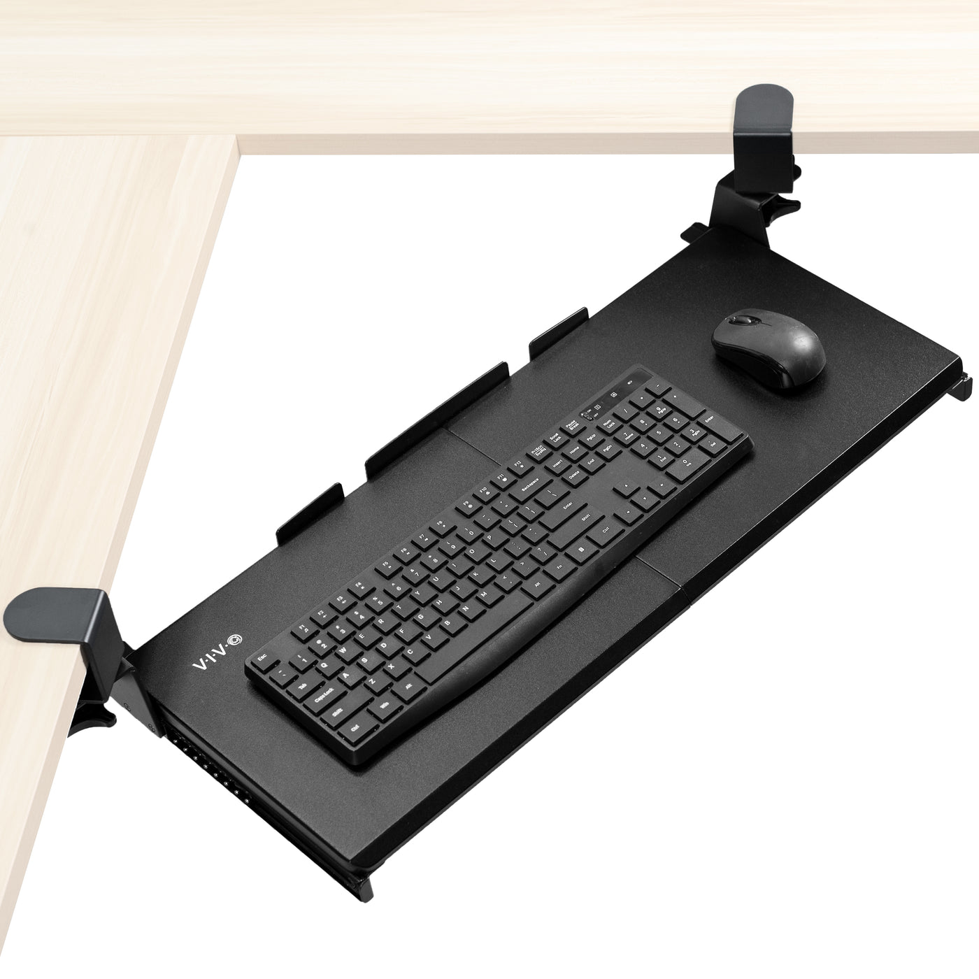 Clamp-on Keyboard Tray for Corner Desk