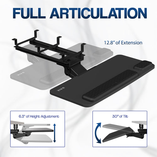 Premium Under Desk Keyboard Tray – VIVO - desk solutions, screen ...