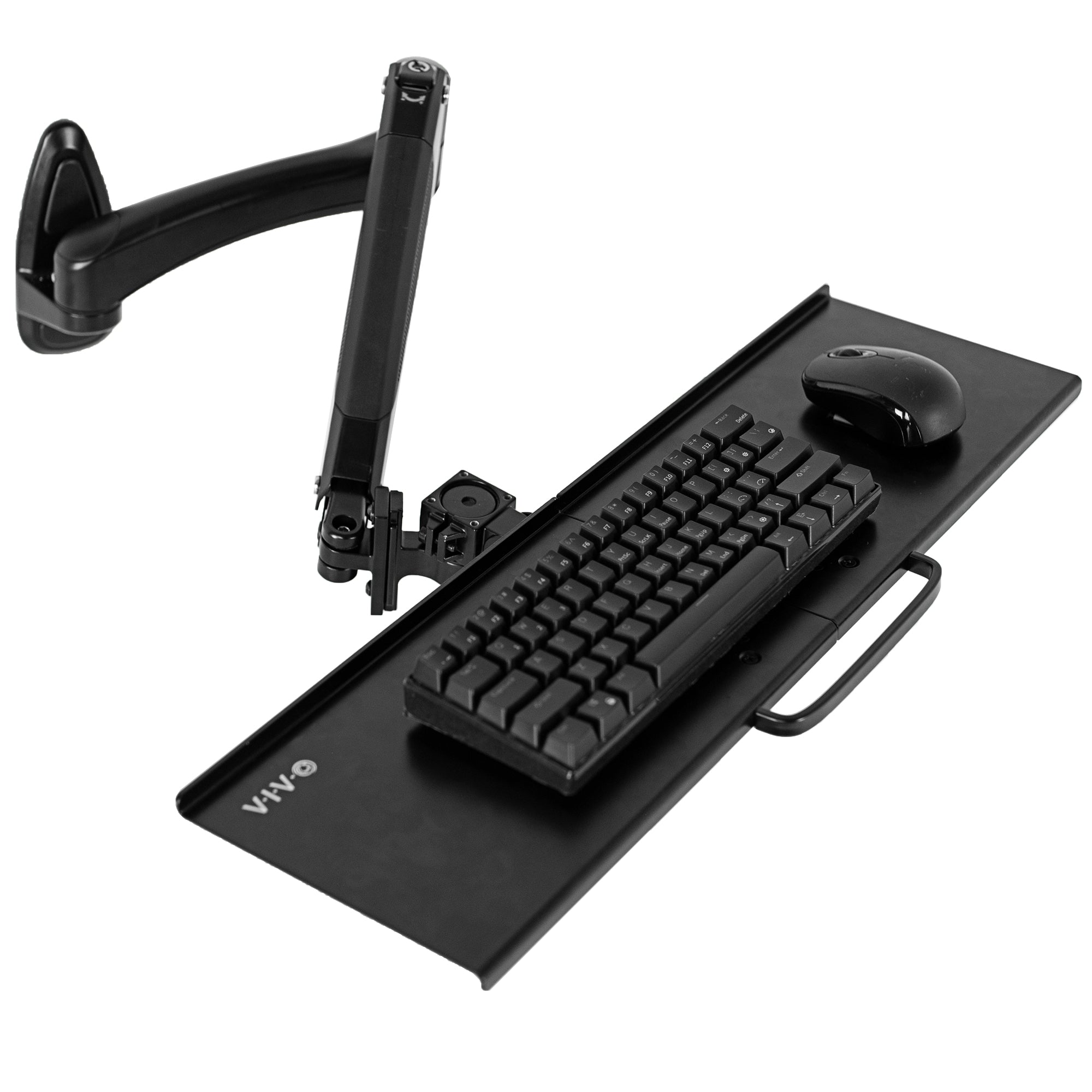 Pneumatic Wall Mounted Keyboard Tray – VIVO - desk solutions, screen ...