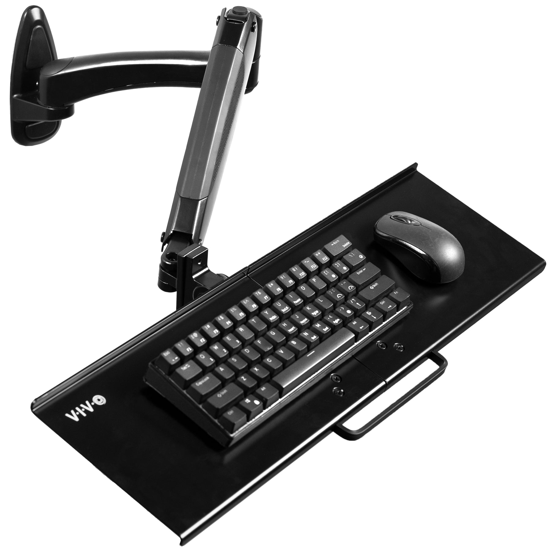 Pneumatic Wall Mounted Keyboard Tray – VIVO - desk solutions, screen ...