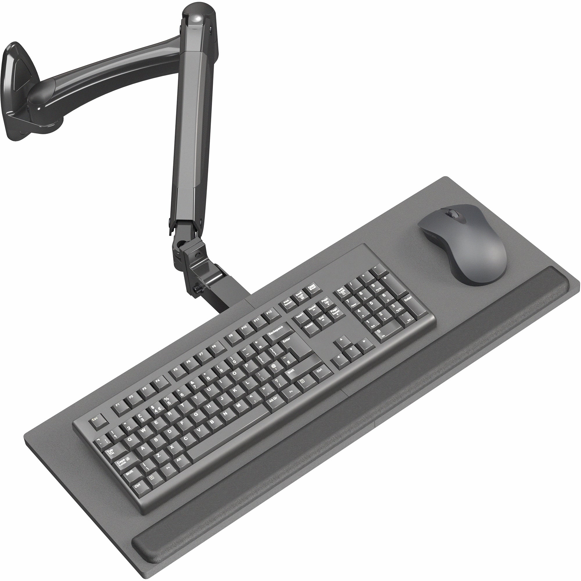 Pneumatic Wall Mounted Keyboard Tray – VIVO - desk solutions, screen ...