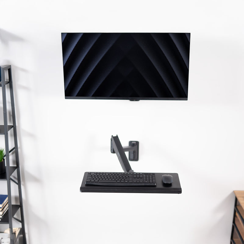 Pneumatic Wall Mounted Keyboard Tray – VIVO - desk solutions, screen ...