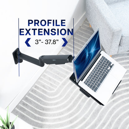 Pneumatic Wall Mounted Laptop Tray
