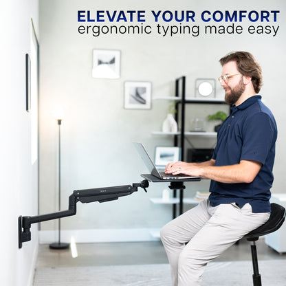 Pneumatic Wall Mounted Laptop Tray