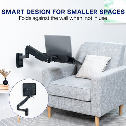 Pneumatic Wall Mounted Laptop Tray