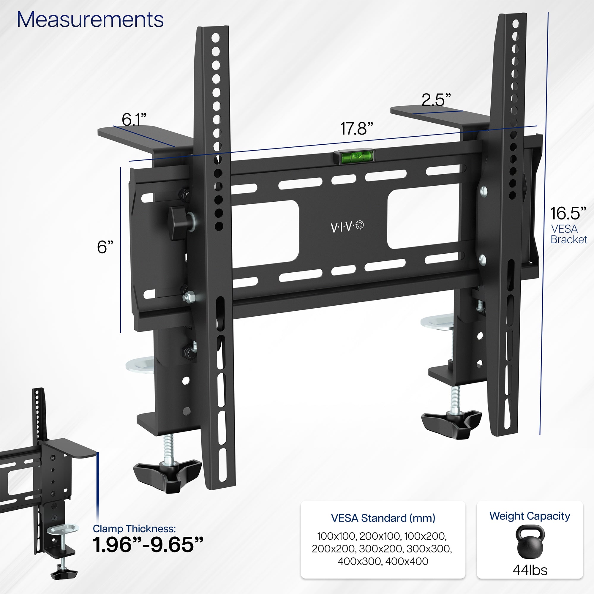 VIVO Height-Adjustable Mantel TV Mount - Thumbnail 4