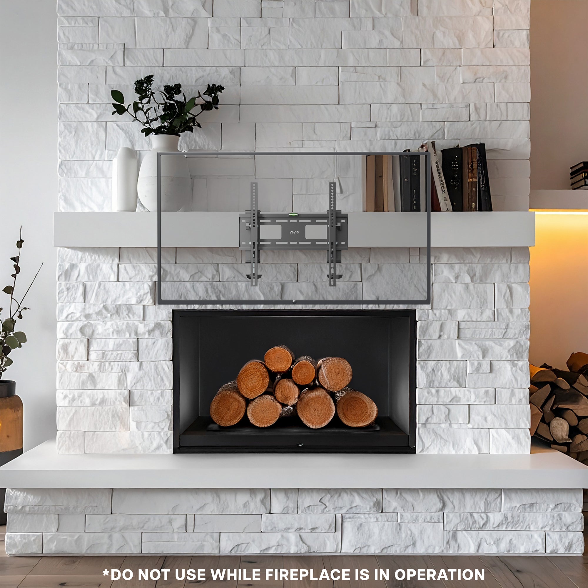 VIVO Height-Adjustable Mantel TV Mount - Thumbnail 3