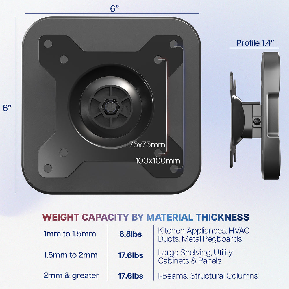 Magnet Monitor Magnetic Monitor Mount – VIVO - desk solutions, screen mounting, and more