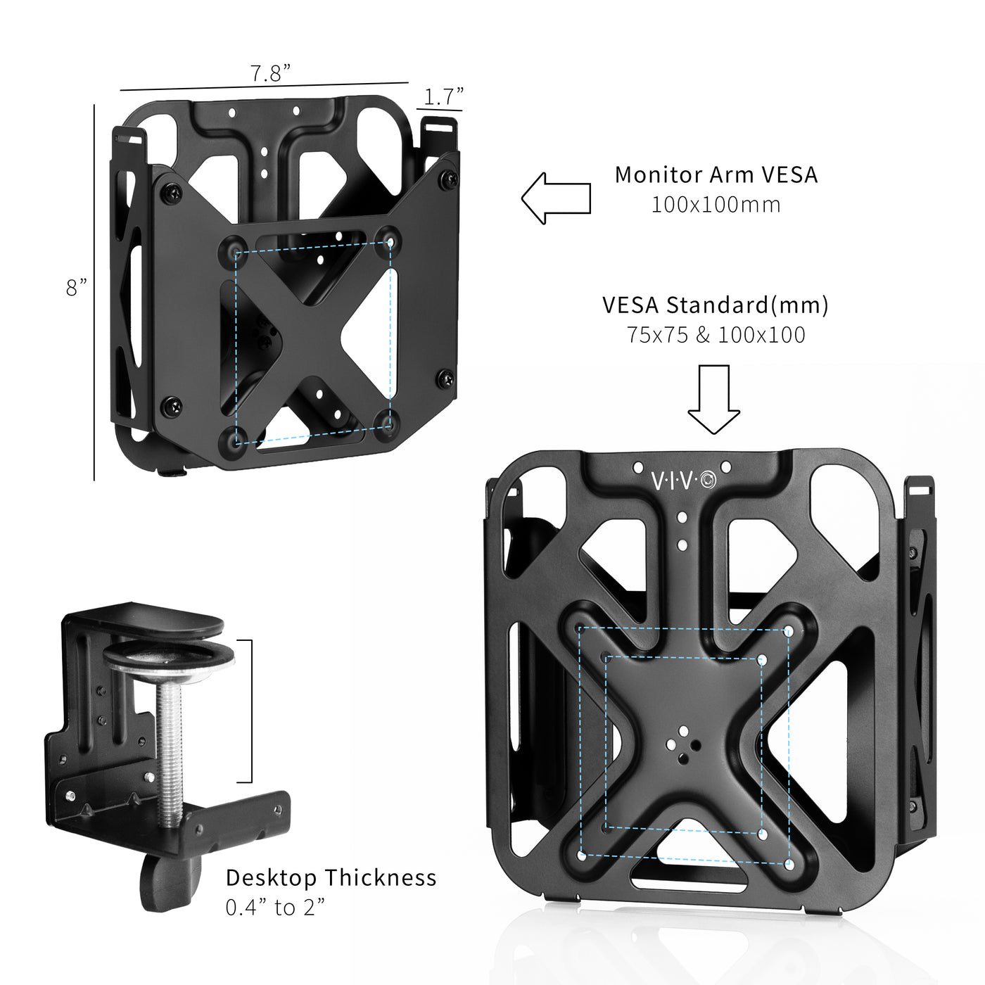 VESA Mount Designed for the Mac Mini – VIVO - desk solutions