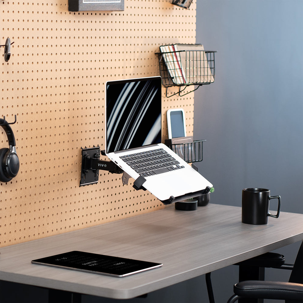 Pegboard Compatible Laptop Holder - 10