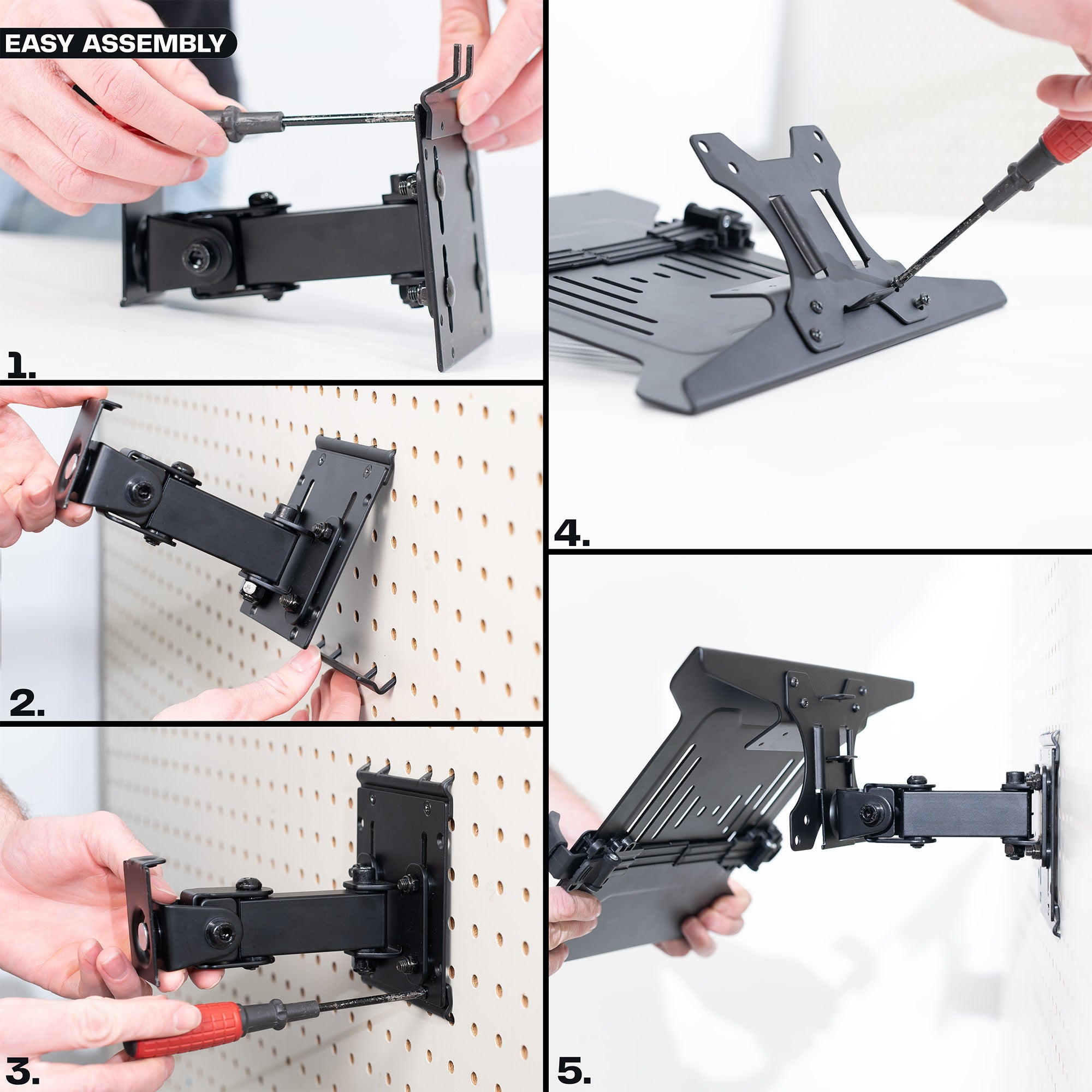 Pegboard Compatible Laptop Holder