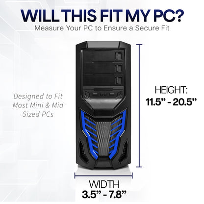 Under Desk PC Mount with Spacer Bracket