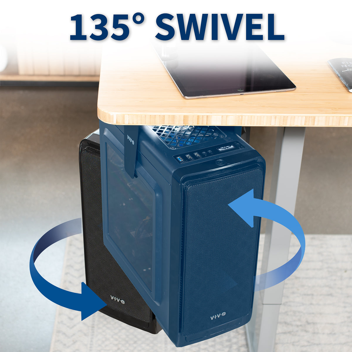 Under Desk and Wall PC Mount – VIVO - desk solutions, screen mounting ...