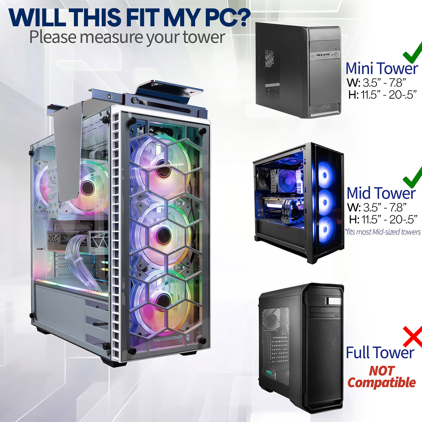 Under Desk and Wall PC Mount – VIVO - desk solutions, screen mounting ...