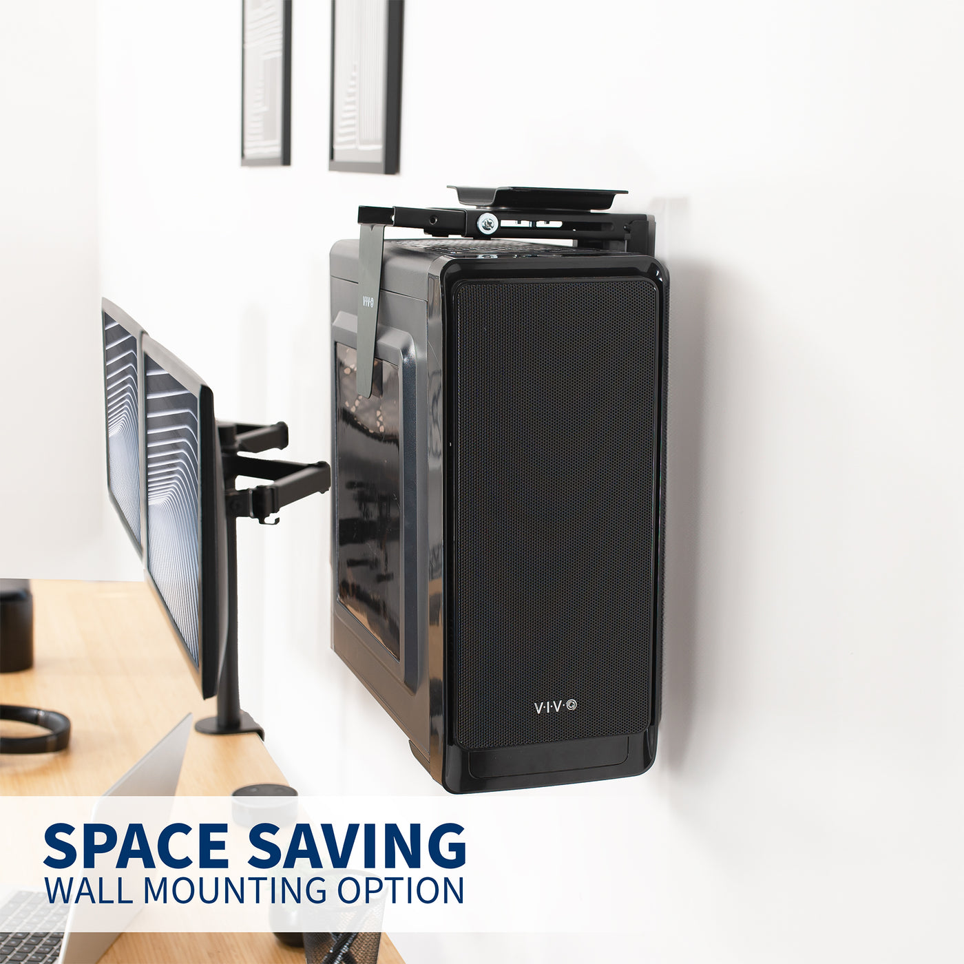 Under Desk and Wall PC Mount – VIVO - desk solutions, screen mounting ...