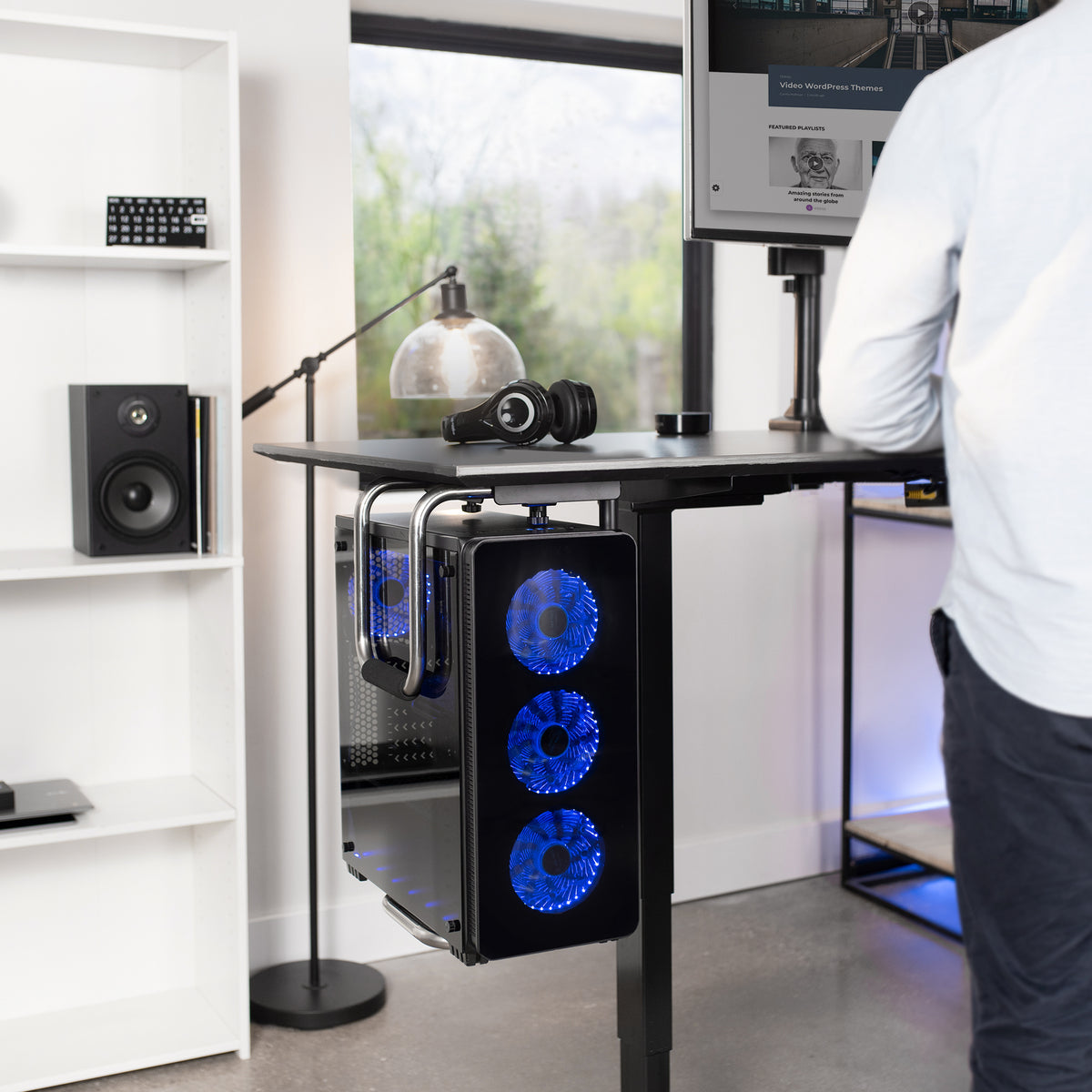 Computer Post Mount PC Mounts – VIVO - desk solutions, screen mounting, and more