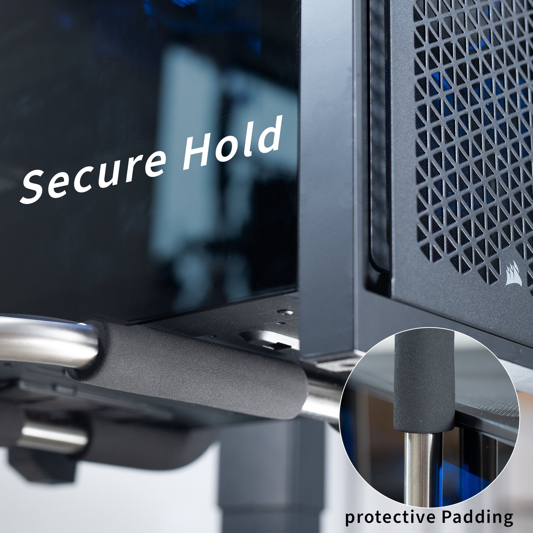 Large Heavy Duty Under Desk PC Mount – VIVO - desk solutions, screen ...