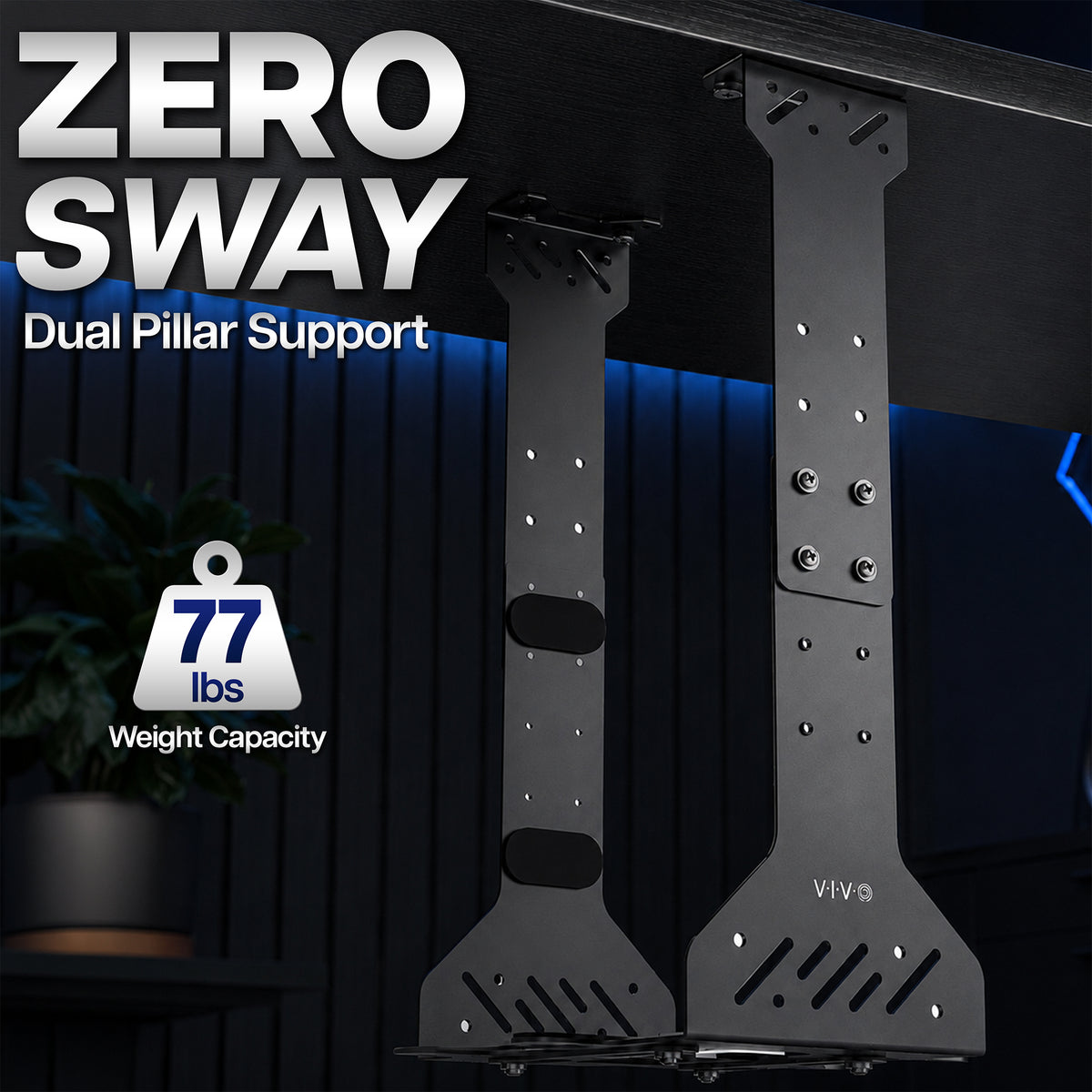 Slim Under Desk PC Mount