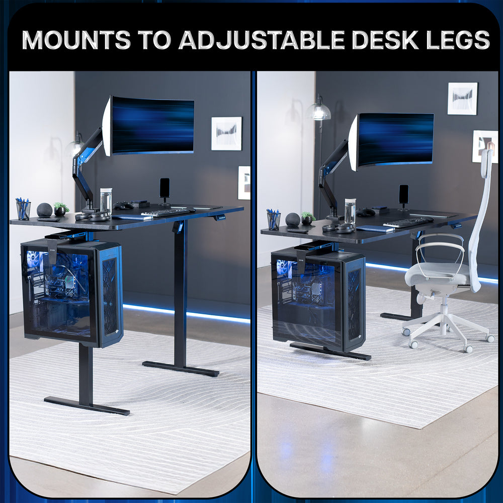 Under Desk Leg Clamp Large PC Mount – VIVO - desk solutions, screen ...