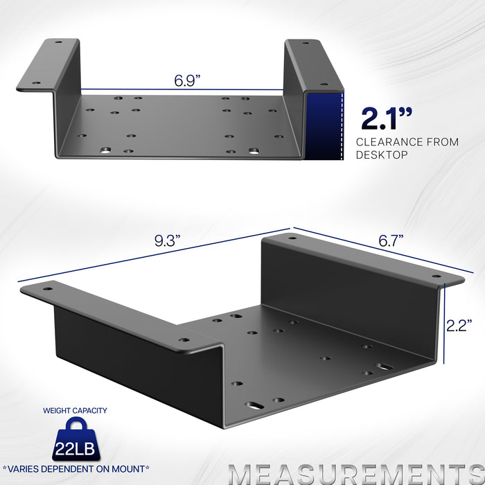 Under Desk Spacer Bracket for VIVO PC Mounts – VIVO - desk solutions ...