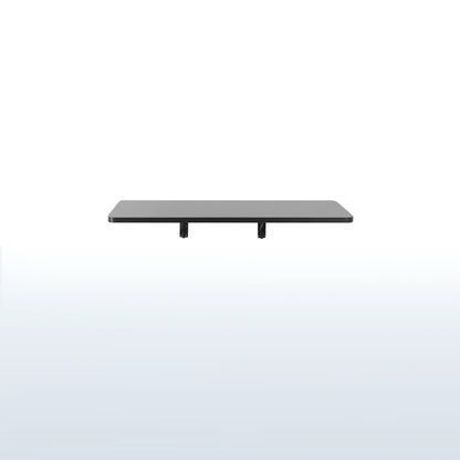 Heavy duty black folding workbench wall mount.