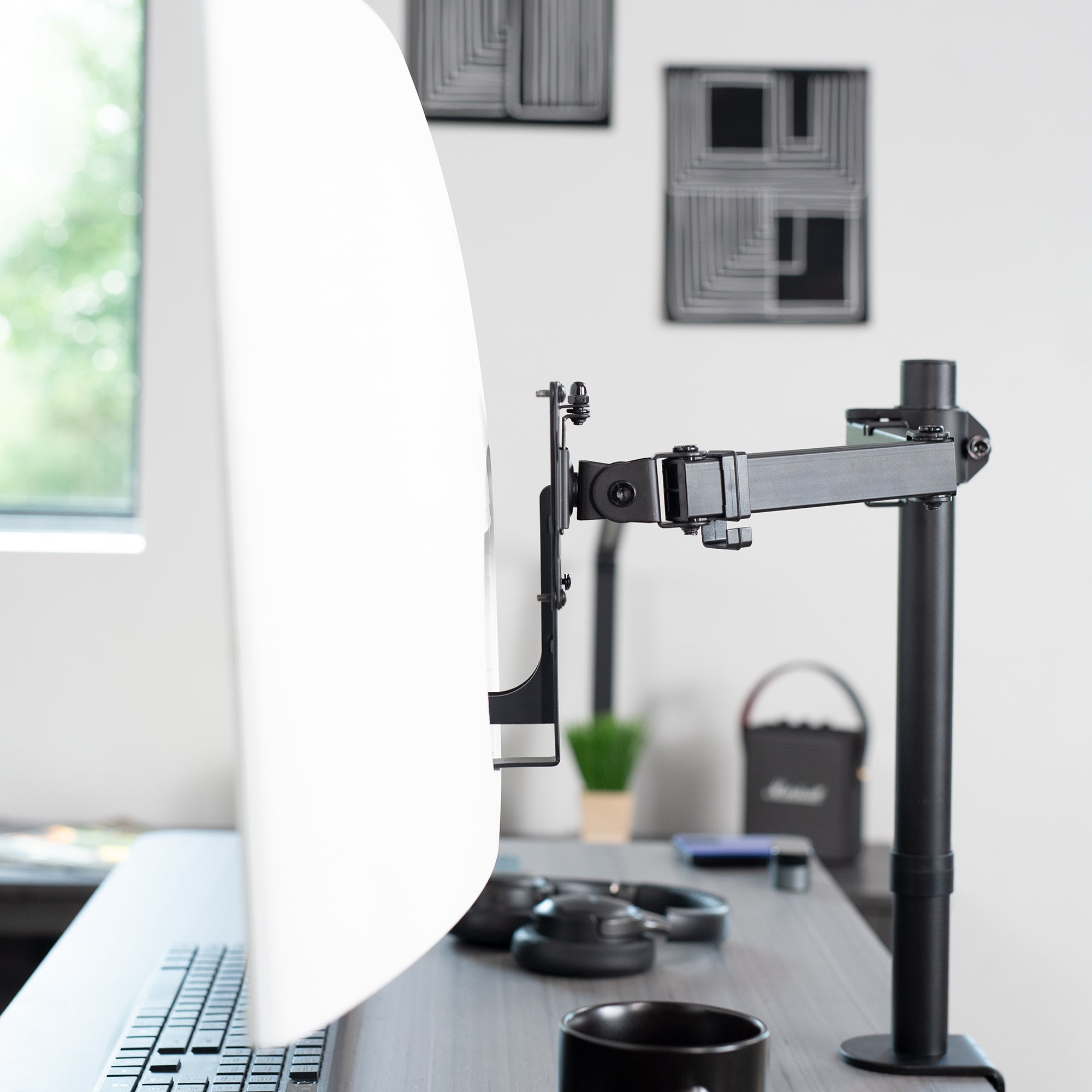 VESA Adapter Designed for the Compatible Samsung UR591C Series allows your non VESA compatible monitor to be mounted to a stand of your choice.