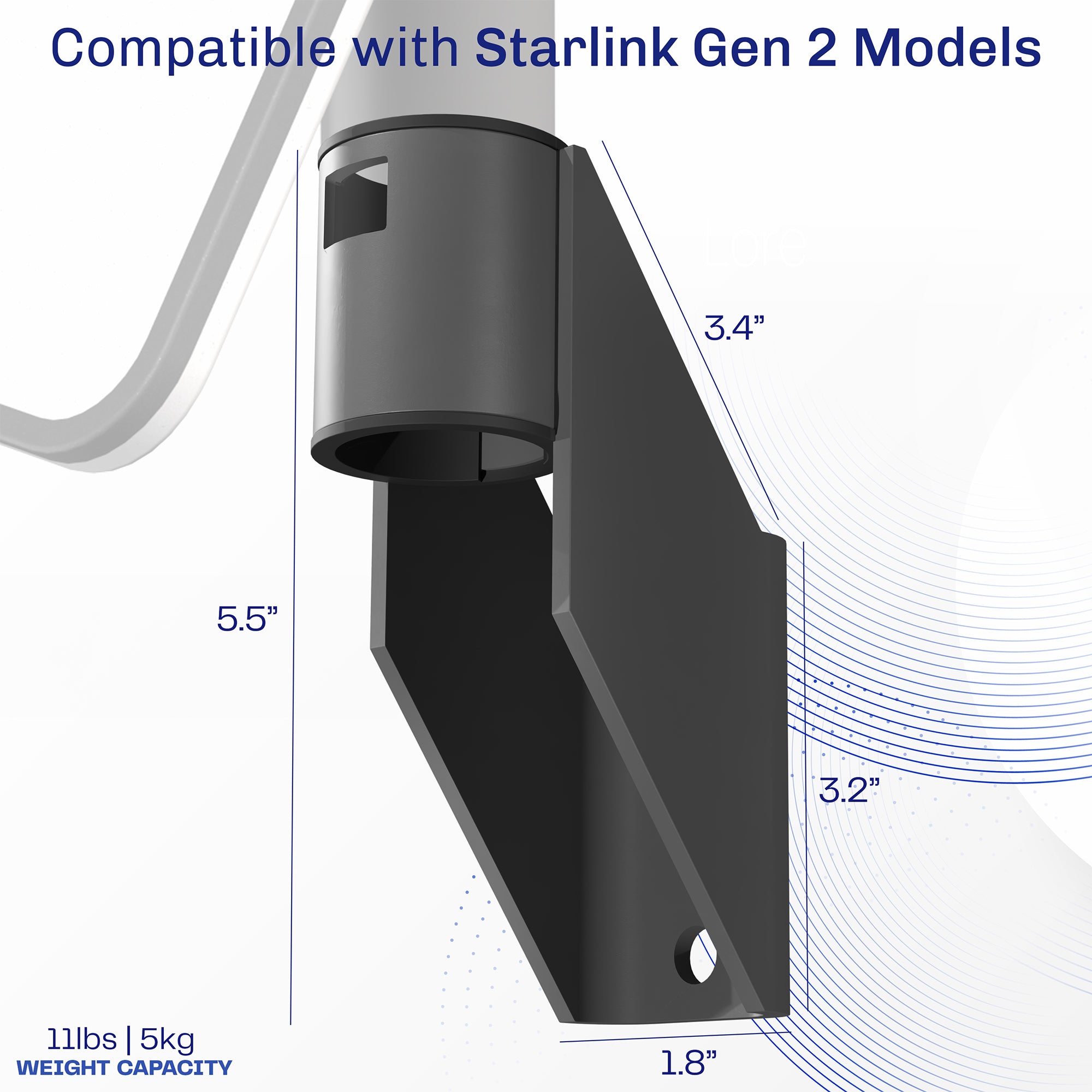 Low Profile Wall Mount Designed for Starlink