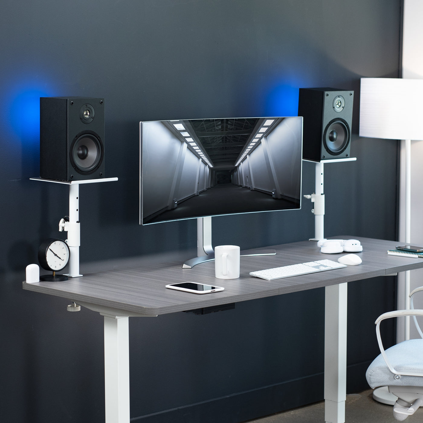 2PC Studio Monitor Stands Speaker Holder Desktop Speaker Stands Computer  Speaker