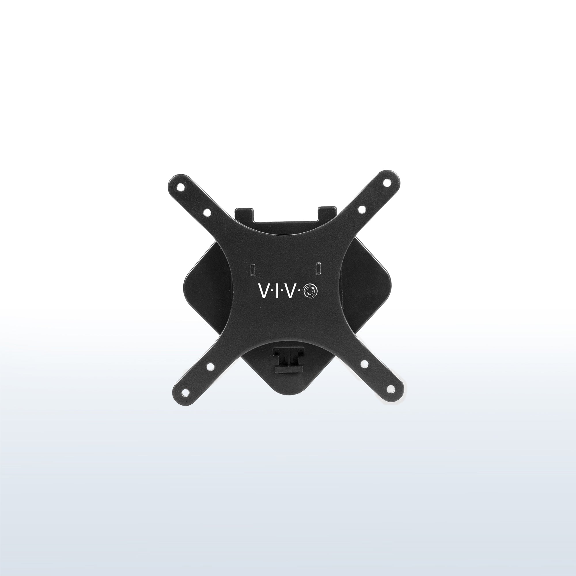 A black VESA adapter designed for compatible Sceptre monitors.
