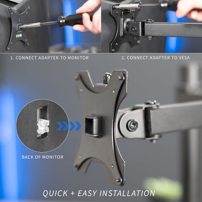 VESA Adapter Bracket Designed for Sceptre C25, C30, C34 Monitors gives your compatible screen VESA capability for more mounting options.