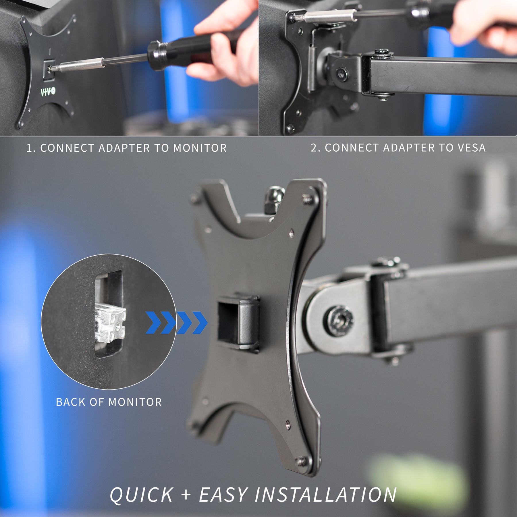 3IDEE Universelle VESA Adapter Platte für VESA 50x50 bis 200x200 - Extreme Traglast bis 30kg - für TV und Monitor bis 42 3IDEE Universelle VESA Adapter Platte für VESA 50x50 bis 200x200 - Extreme Traglast bis 30kg - für TV und Monitor bis 42