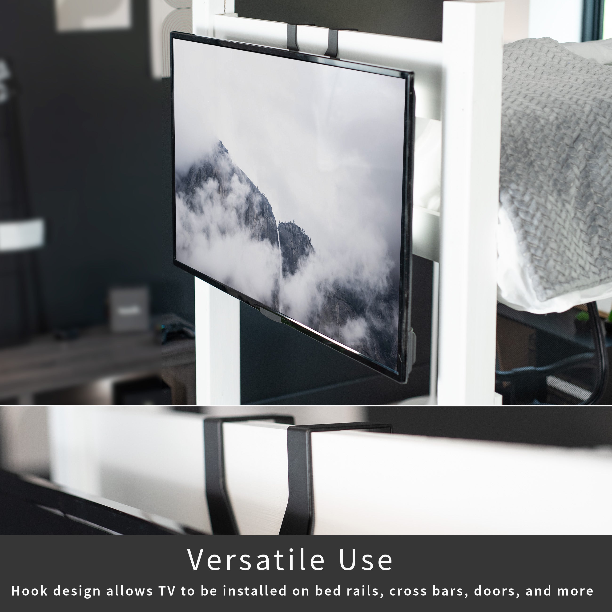 Height Adjustable Loft Bed TV Mount