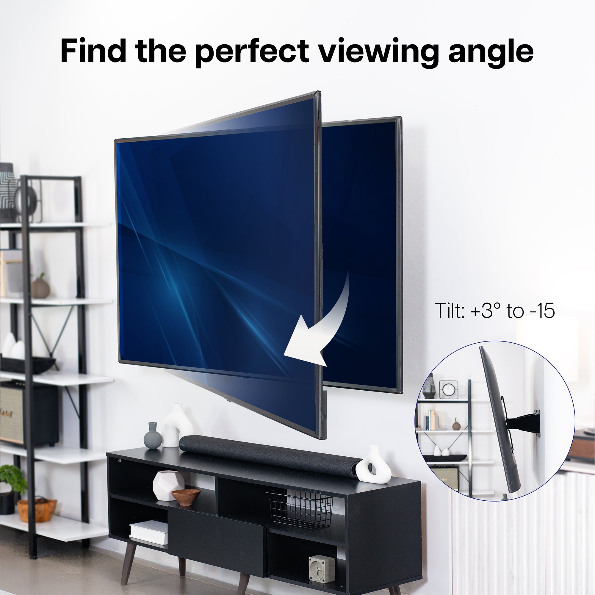 Low Profile Telescoping TV Wall Mount - Thumbnail 4