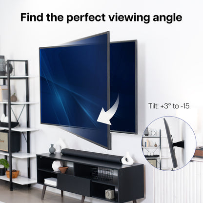Low Profile Telescoping TV Wall Mount - Up to 90" Screens