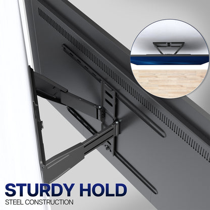 Low Profile Telescoping TV Wall Mount - Up to 90" Screens