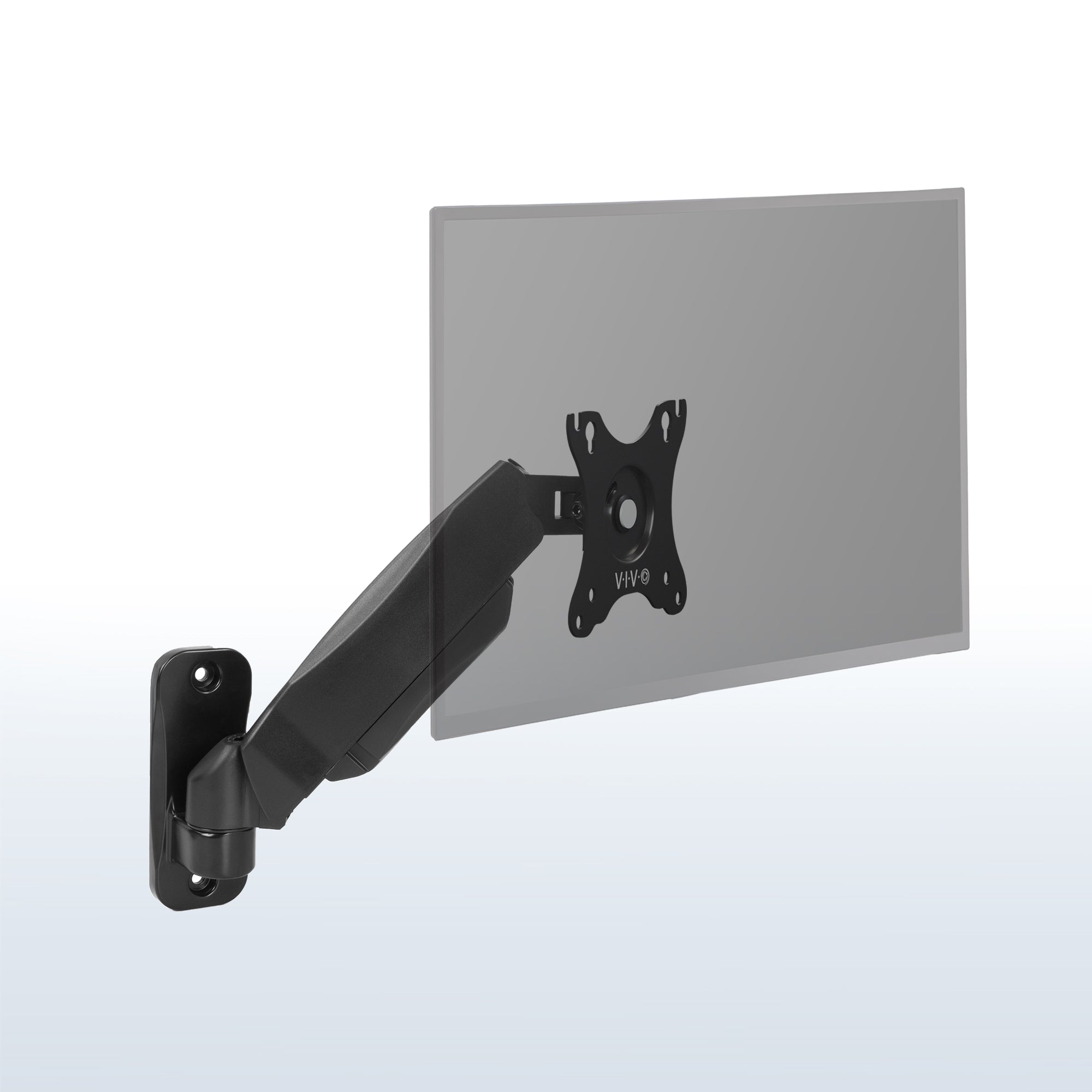 Gas Spring Full Articulating Arm Monitor Wall Mount for 17" to 27" Screens
