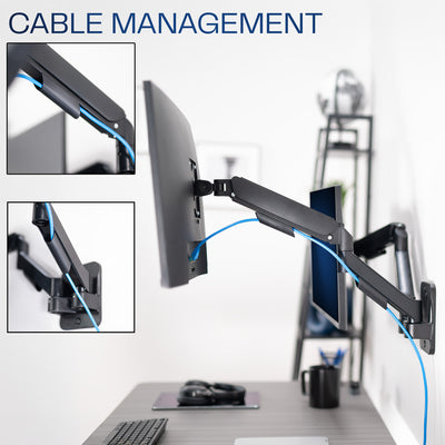 Dual mechanical wall mount.