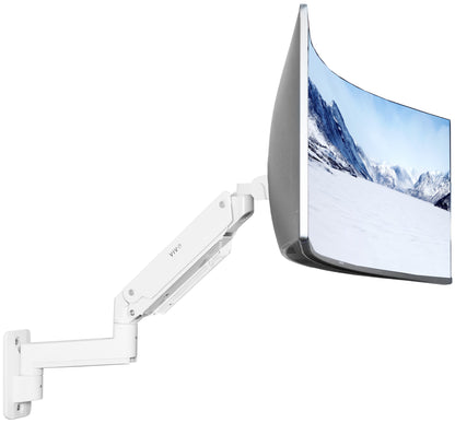 Premium Aluminum Heavy Duty Monitor Arm for Ultrawide Screens up to 49 inches and 44 lbs