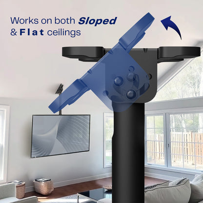 Large 50” to 100” TV Ceiling Mount with Extension Pole