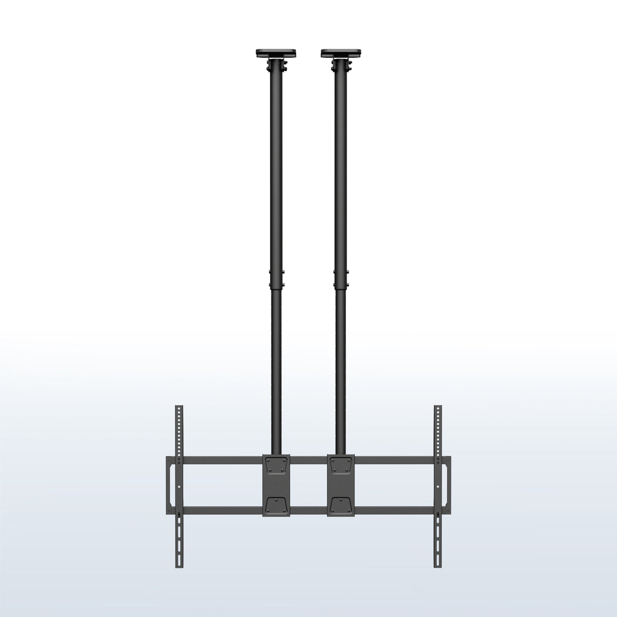 Dual Pole Extra Large 60” to 120” TV Ceiling Mount with Extension Pole