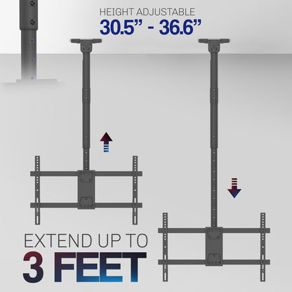 TV Ceiling Mount with Extension Pole