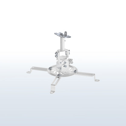 White Drop Ceiling Projector Mount with Scissor Clamp