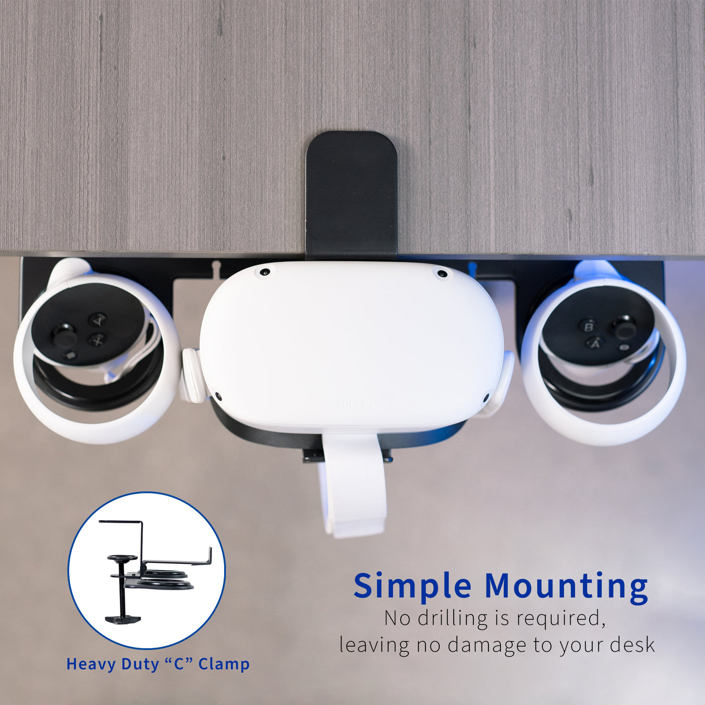 Clamp-on VR Headset Stand – VIVO - desk solutions, screen mounting, and ...